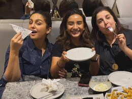 "Life Is Good": Farah Khan, Huma Qureshi, Patralekhaa Enjoy "Girls Night Out" With Chinese Food
