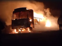 Video: Truck Carrying Fireworks To UP Catches Fire