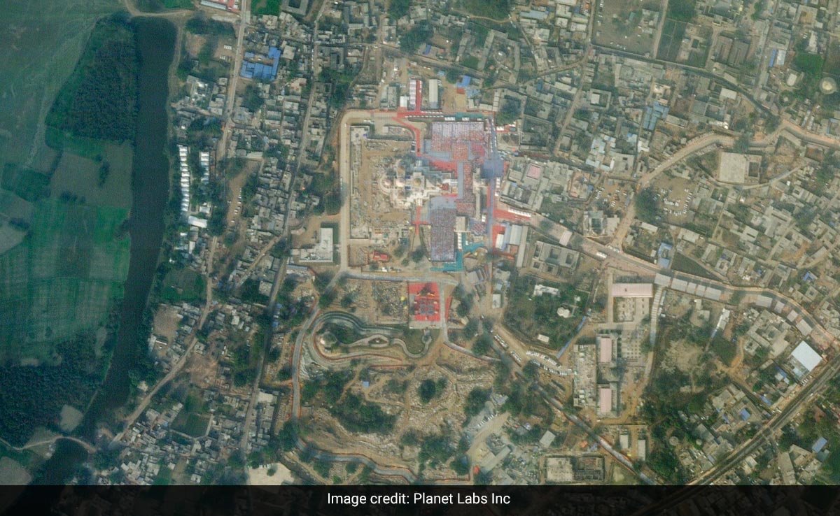 Sat Pic From US-Based Agency Shows Ram Temple In Ayodhya