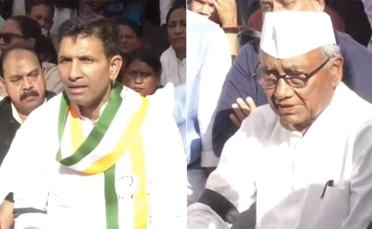 'कांग्रेसियों को अब बोस की विचारधारा पर चलना होगा', राहुल की यात्रा पर हमले के विरोध में MP में धरना