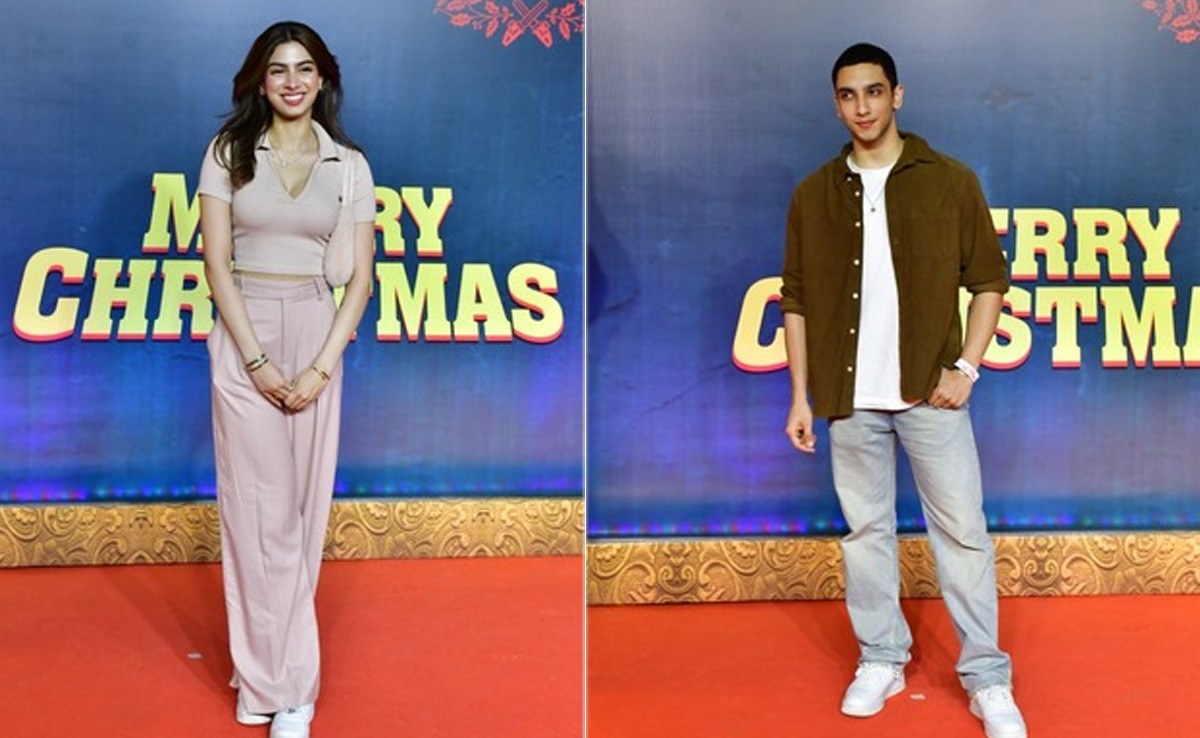 <i>The Archies</i> Stars Khushi Kapoor And Vedang Raina Pair Up In Chic Casuals For <i>Merry Christmas</i> Screening