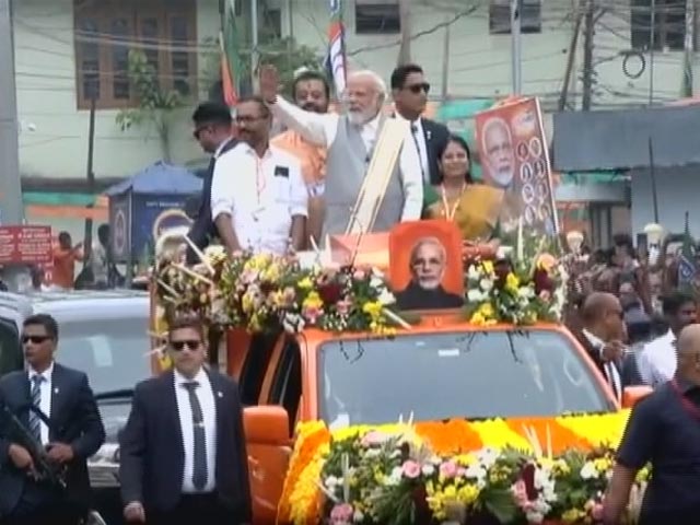 On Day 2 In South, PM Modi's Massive Roadshow In Kerala