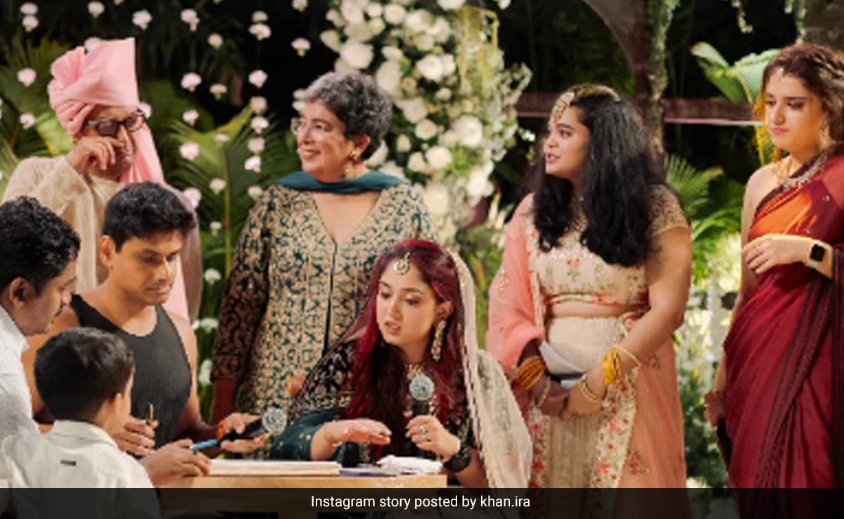 Ira Khan Takes Down Dad Aamir's "Fake Tears" At Her Wedding. See Her Post