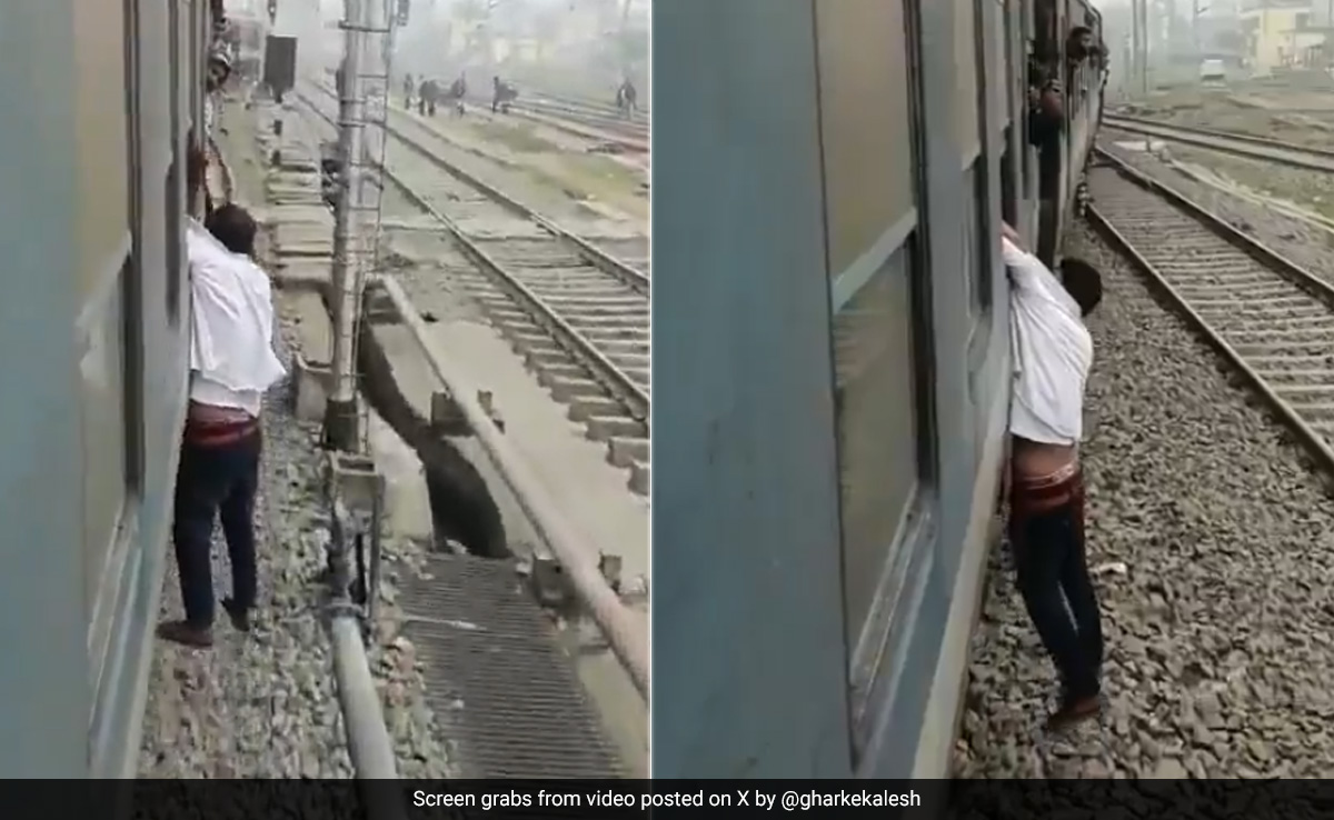 Video: Passengers In Bihar Hold Thief Through Train Window, Drag Him For 1 Km