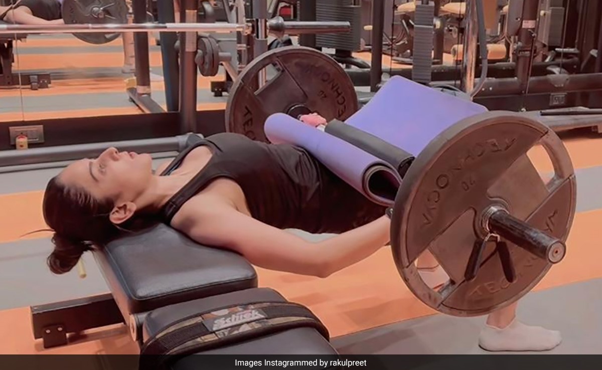 Rakul Preet Singh Is Burning Those Holiday Calories With Rigorous Glute Bridges. Here's How