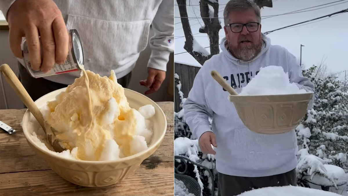 This "Snowcream" Dessert Made Using Fresh Snow Has 18 Million Views. Internet Is Divided