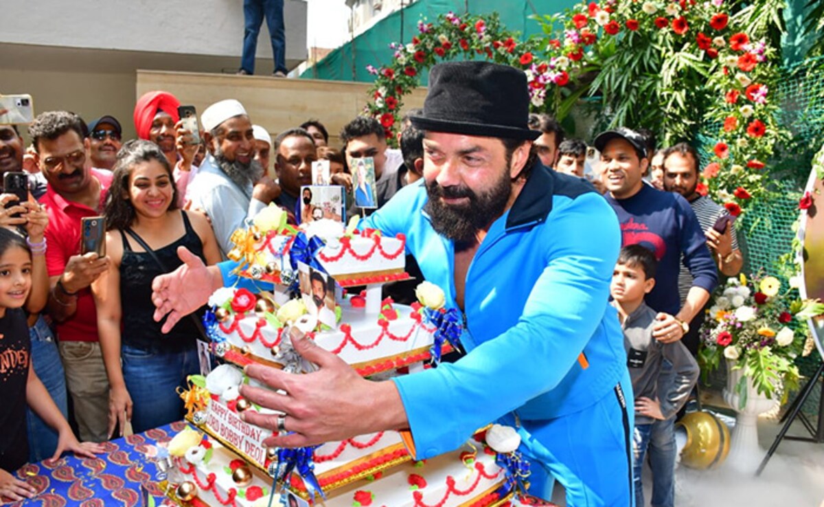 Pics: Bobby Deol's Birthday Celebrations With Fans And The Paparazzi