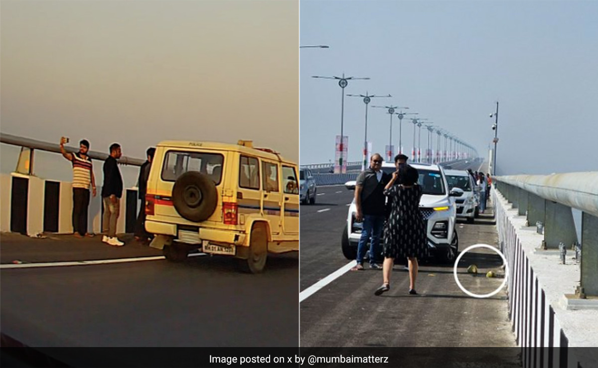 ''Atal Setu Not A Picnic Spot'': Mumbai Police As People Stop Cars, Take Selfies On Sea Bridge