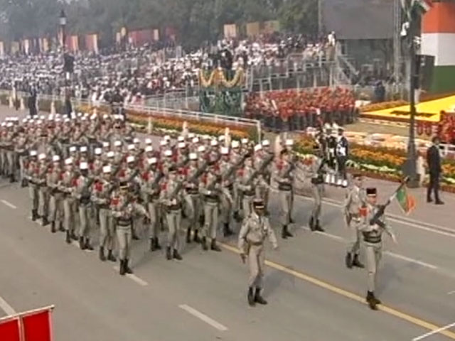 French Army Squad Takes Part In Republic Day Parade