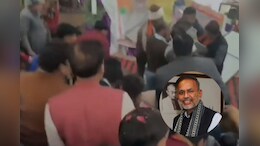 कोटा पहुंचे मंत्री हीरालाल नागर के साथ हादसा, सांगोद में स्वागत के दौरान टूटा मंच, वीडियो वायरल