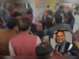 कोटा पहुंचे मंत्री हीरालाल नागर के साथ हादसा, सांगोद में स्वागत के दौरान टूटा मंच, वीडियो वायरल