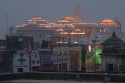 Ram Temple Illuminated Ahead Of Its Grand Inauguration In Ayodhya Ram Temple Illuminated Ahead Of Its Grand Inauguration In Ayodhya