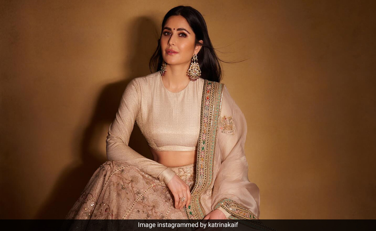 Katrina Kaif Looked Like A Stunning Ethnic Dream In A Beautiful Sabyasachi <i>Lehenga</i>