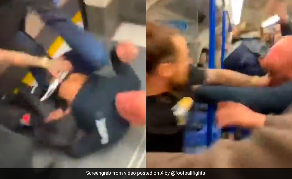 ''Wrestlemania'': Punches, Kicks Fly As Fight Breaks Out In Crowded London Train