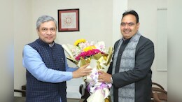 अमृत भारत योजना में शामिल होगा सांगानेर स्टेशन, जयपुर पहुंचे रेल मंत्री अश्विनी वैष्णव का CM भजनलाल ने किया स्वागत