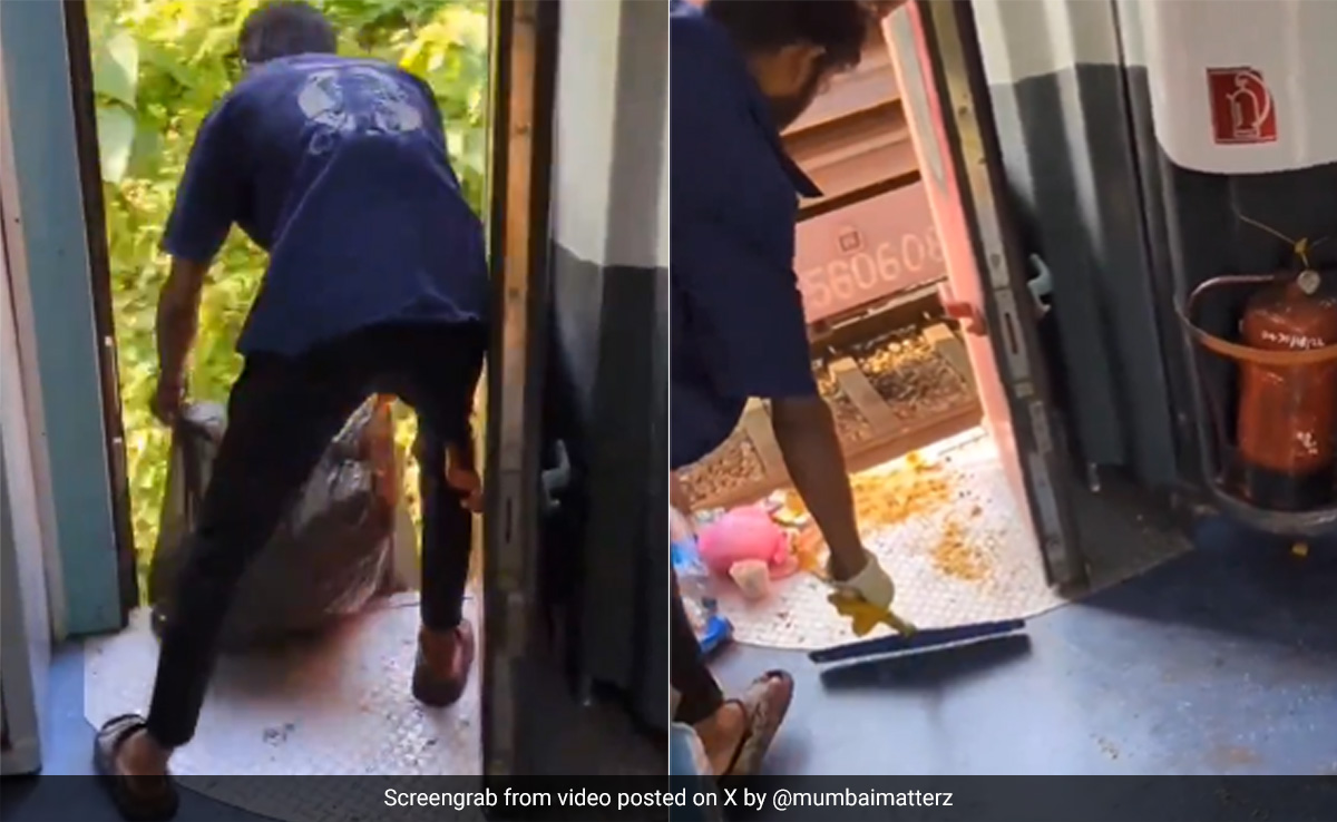Video: Trash Dumped On Tracks From Moving Train, Indian Railways Reacts