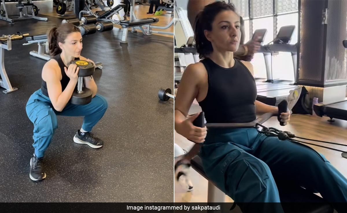 Soha Ali Khan's Intense Midweek Workout Session Includes Leg Press, Burpees And More