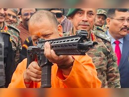 Video: Yogi Adityanath Inspects Assault Rifle At 'Know Your Army' Festival