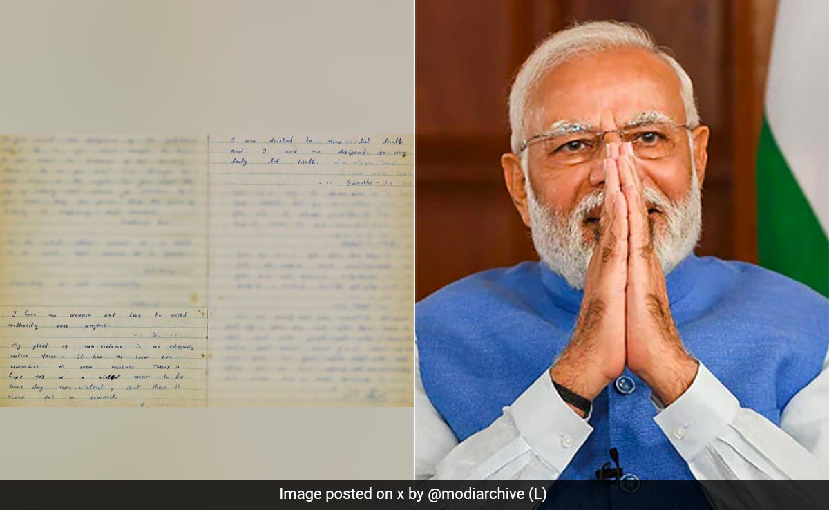 PM Modi's Personal Diary Featuring Quotes From Mahatma Gandhi
