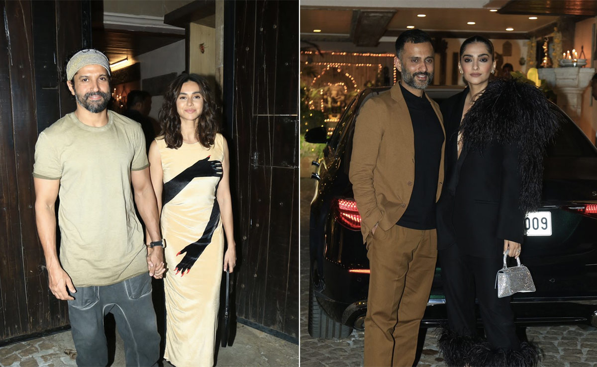 Sonam Kapoor-Anand Ahuja, Farhan Akhtar-Shibani Dandekar Lead Celeb Roll Call At Javed Akhtar's Birthday Bash