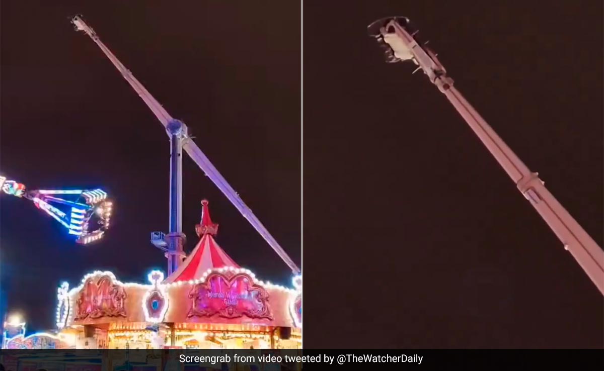 Video: Festive Fun Turns To Nightmare As Winter Wonderland Ride Stalls Mid-Air