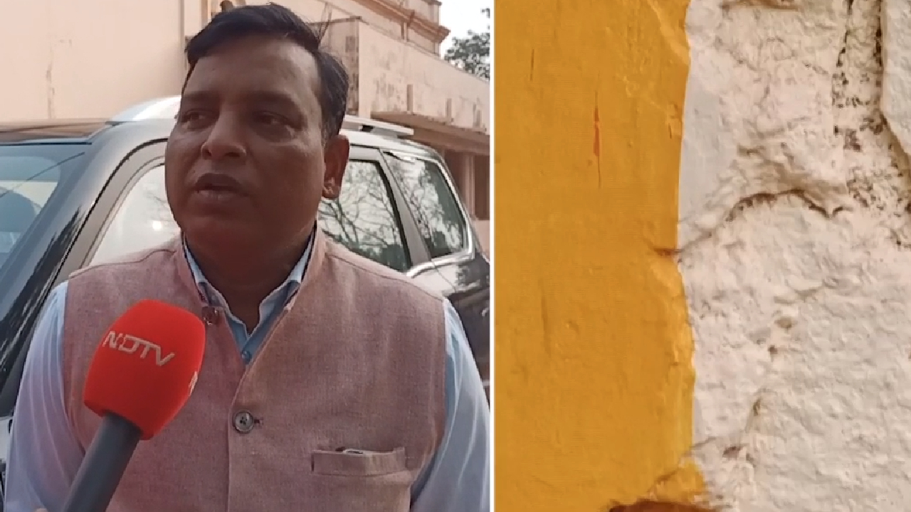 शिवपुरी नगर पालिका भवन का हाल बदहाल, टपकती है छत, गंदगी का भी है अंबार