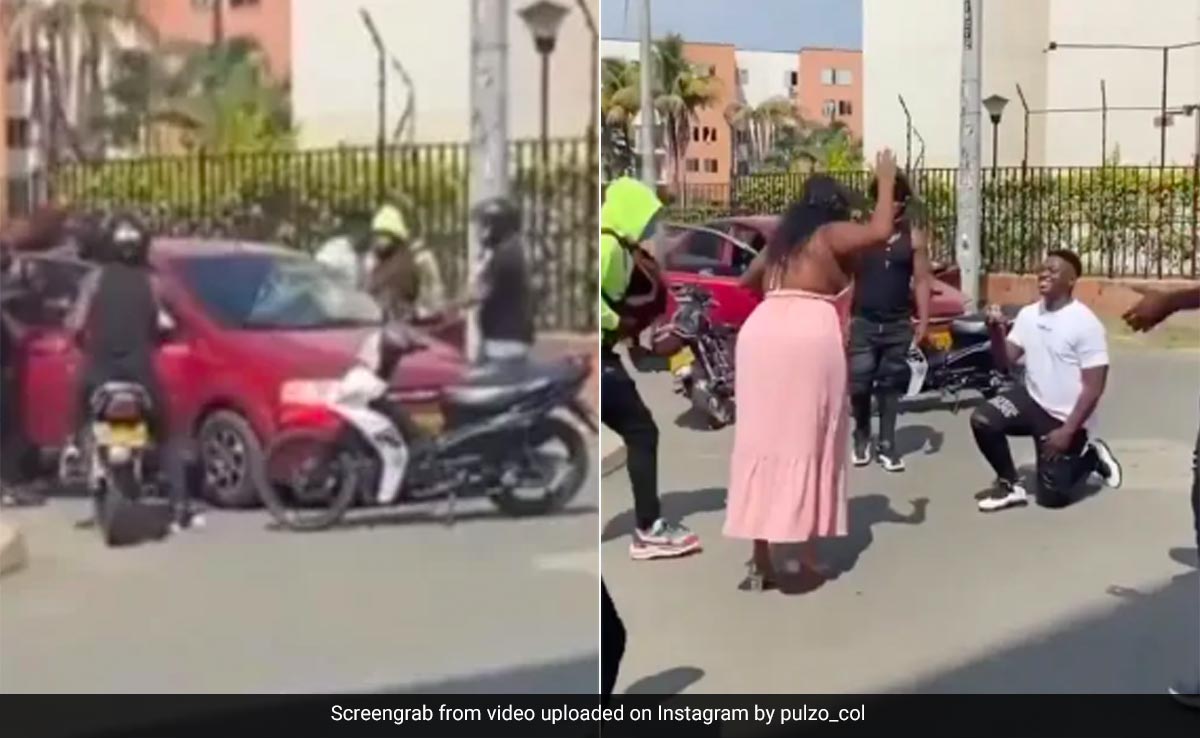 Watch: Colombian Man's Bizarre ''Gunpoint Robbery'' Proposal Stuns Internet