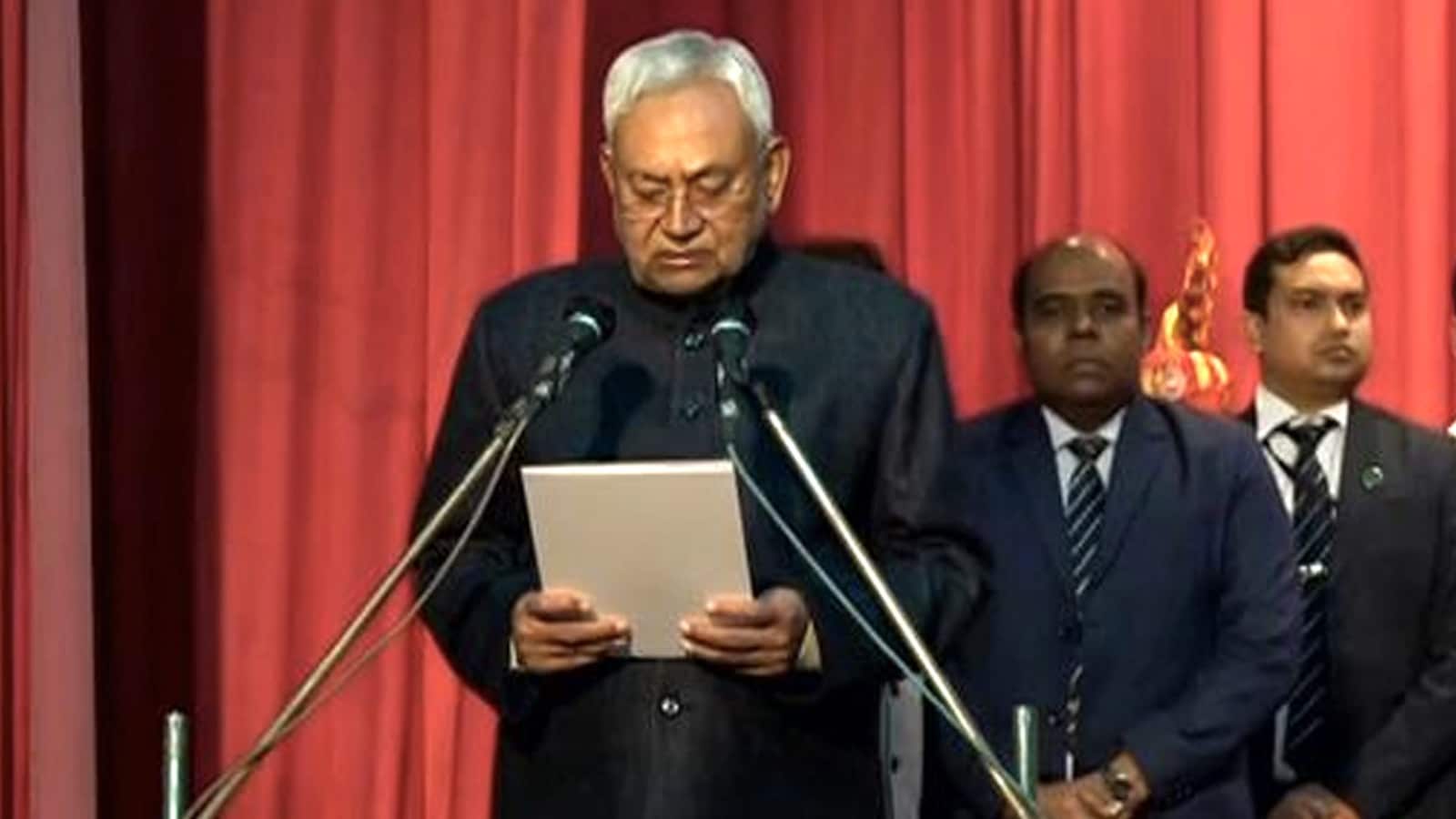 Oath Algorithm New Alliance, Same Nitish Kumar - Bihar Chief Minister's Record 9th Oath