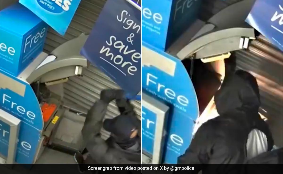 Watch: UK Robber Blows Up ATM To Steal Money, It Explodes In His Face