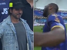 Watch: Andre Russell Recreates Iconic Pose In Shah Rukh Khan's Presence. His Reply Is... Watch: Andre Russell Recreates Iconic Pose In Shah Rukh Khan's Presence. His Reply Is...