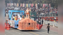 Ram Lalla Statue To Front Tableau From UP At Republic Day Parade
