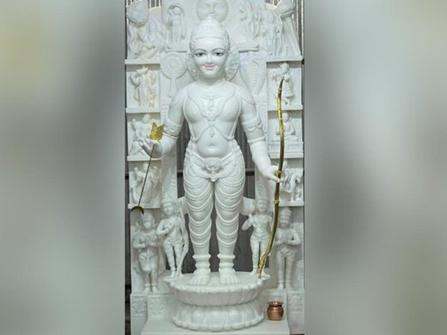 Ram Lalla Idol That Lost Out. Rajasthan Sculptor's White Marble Version