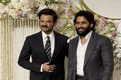 Anil Kapoor And Naga Chaitanya Posed In Style At Ira Khan's Wedding Reception Anil Kapoor And Naga Chaitanya Posed In Style At Ira Khan's Wedding Reception