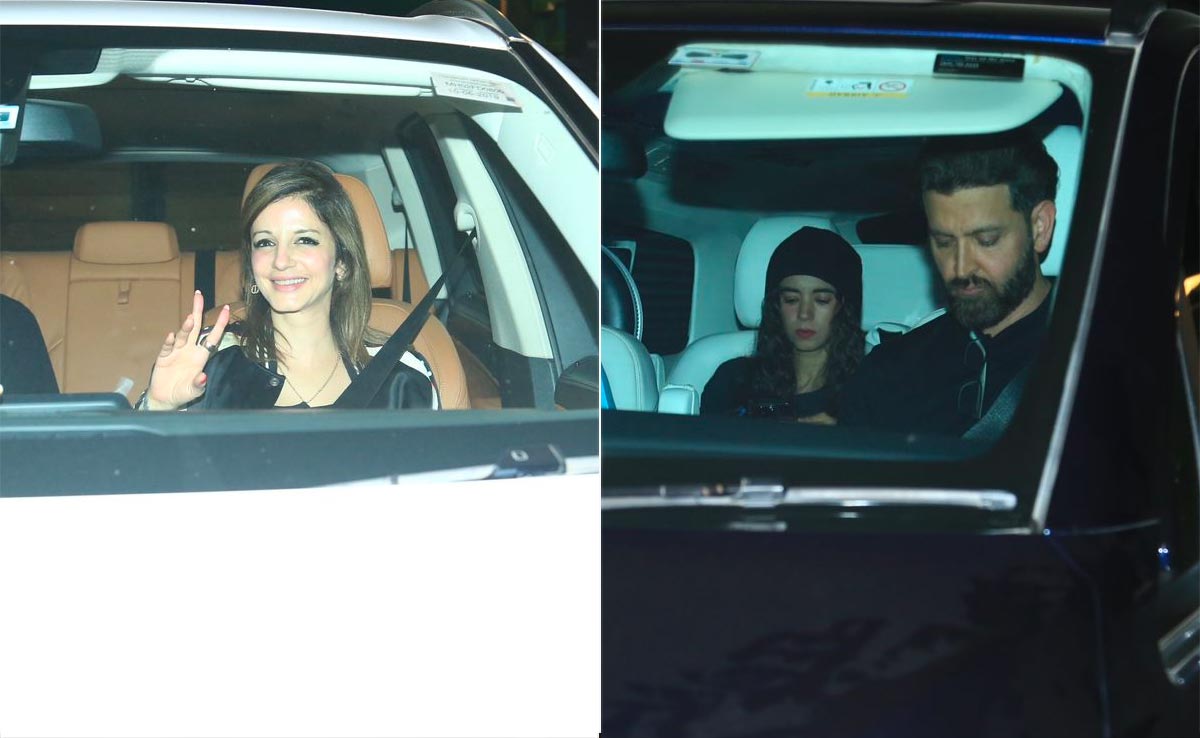 Pics: Shah Rukh Khan, Hrithik Roshan, Saba Azad, Sussanne Khan At Fighter Screening