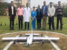 AIIMS Bhubaneswar Uses Drone To Transport Blood To Health Centre AIIMS Bhubaneswar Uses Drone To Transport Blood To Health Centre