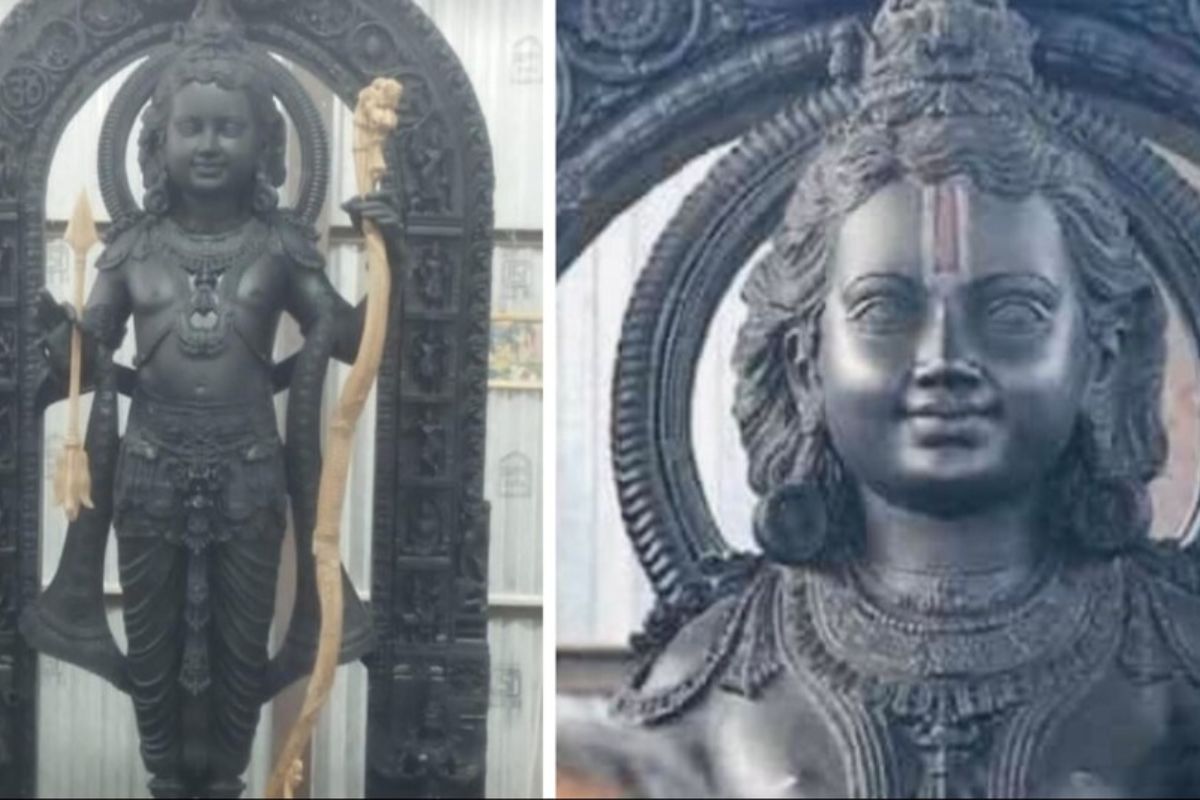 Ram Murti Ayodhya: माथे पर तिलक, मधुर मुस्कान... गर्भगृह में विराजमान रामलला की पहली पूर्ण तस्वीर