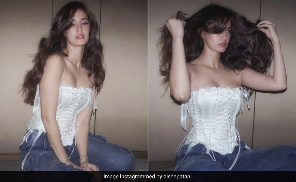Even A White Corset And Blue Jeans Can Look Glamourous When Disha Patani Wears It