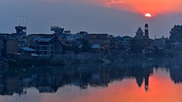 Water Level In Jhelum River Hits Lowest Level As Dry Spell Continues In Kashmir