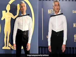 At SAG Awards 2024, Tan France "Felt So Chic" In An Amit Aggarwal Long Black Concept Bow Tie And Darn Right He Did At SAG Awards 2024, Tan France "Felt So Chic" In An Amit Aggarwal Long Black Concept Bow Tie And Darn Right He Did