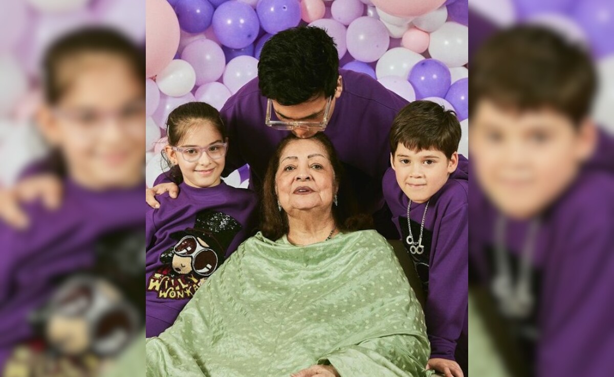 Karan Johar Talks About His Love For Balloons In New Post Featuring Mom Hiroo, Kids Yash-Roohi