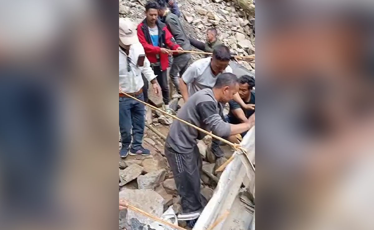 5 Of Family Killed As Car Plunges Into Deep Gorge In Arunachal