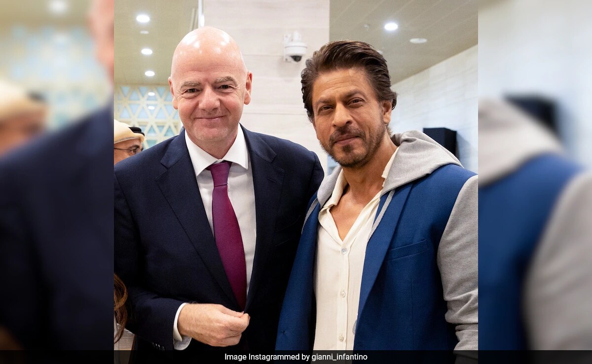 When FIFA President Gianni Infantino Met "Global Movie Star" Shah Rukh Khan