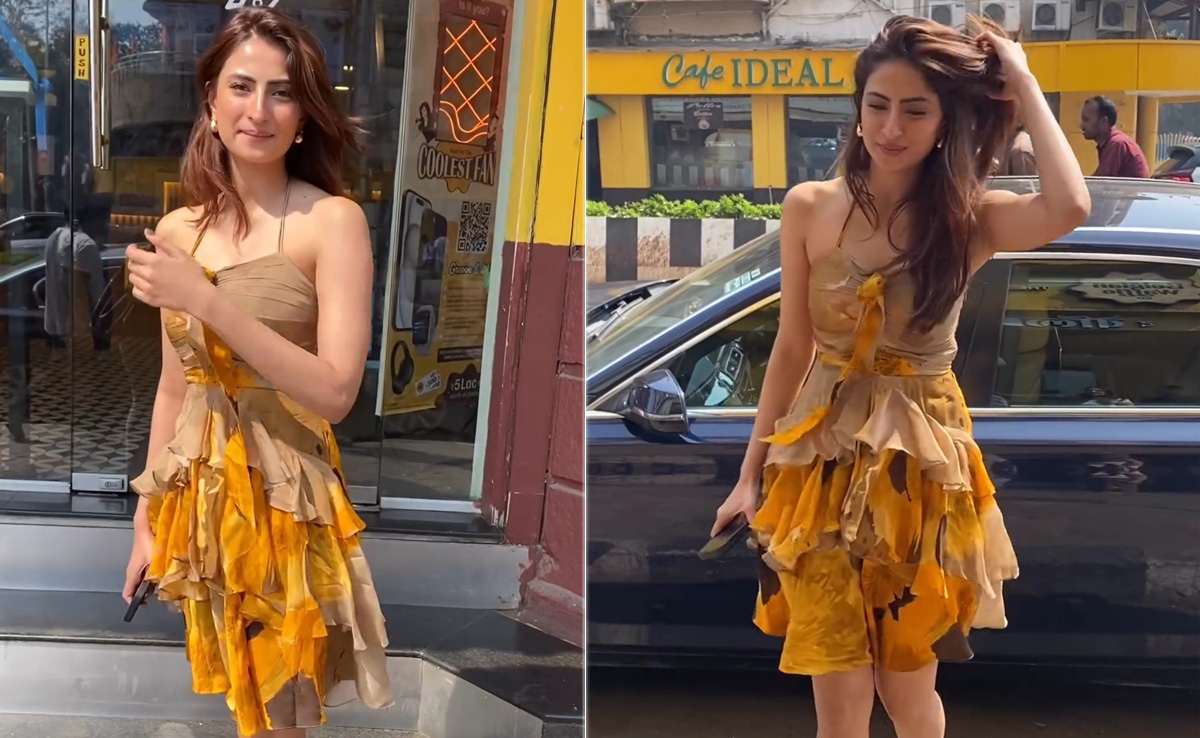 Palak Tiwari's Breezy Style In A Yellow Ruffle Dress Looks Sunshine Chic