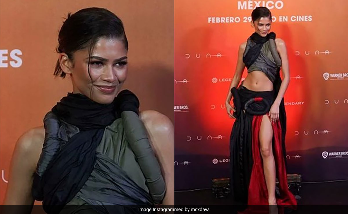 Zendaya's Custom Torisheju Ensemble In Mexico City Is Not For The Faint Of Heart