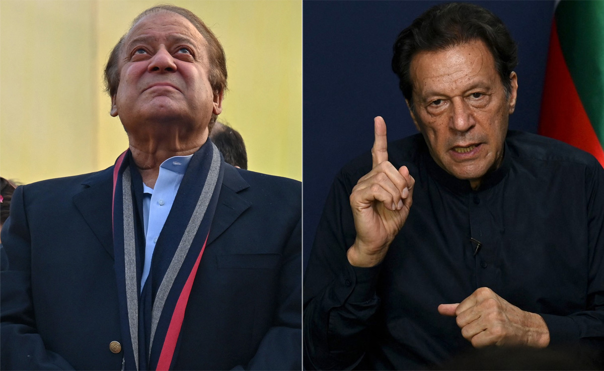 Nawaz Sharif Accuses Imran Khan Of "Backstabbing" Him After Elections
