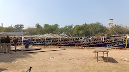 Temporary Structure Collapses Near Delhi Stadium, 25 Injured