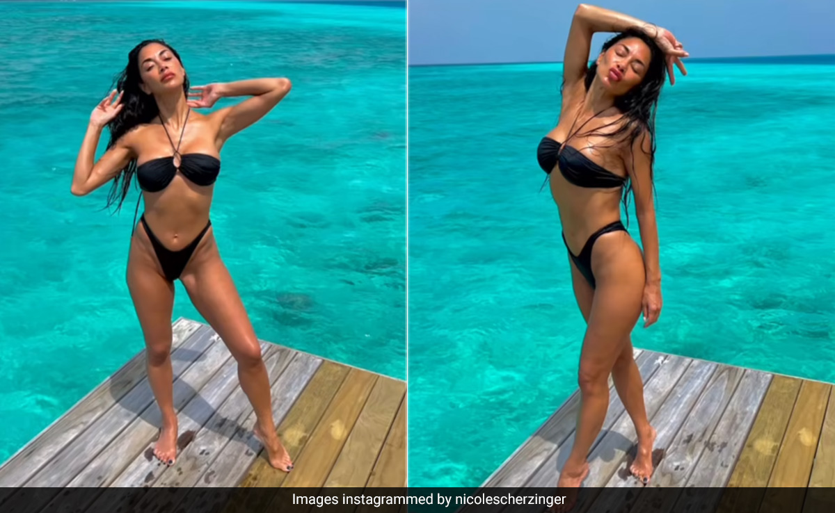 Nicole Scherzinger's Monday Blues In A Two-Piece Swim Set Keeps Getting More Stylishly Sweltering