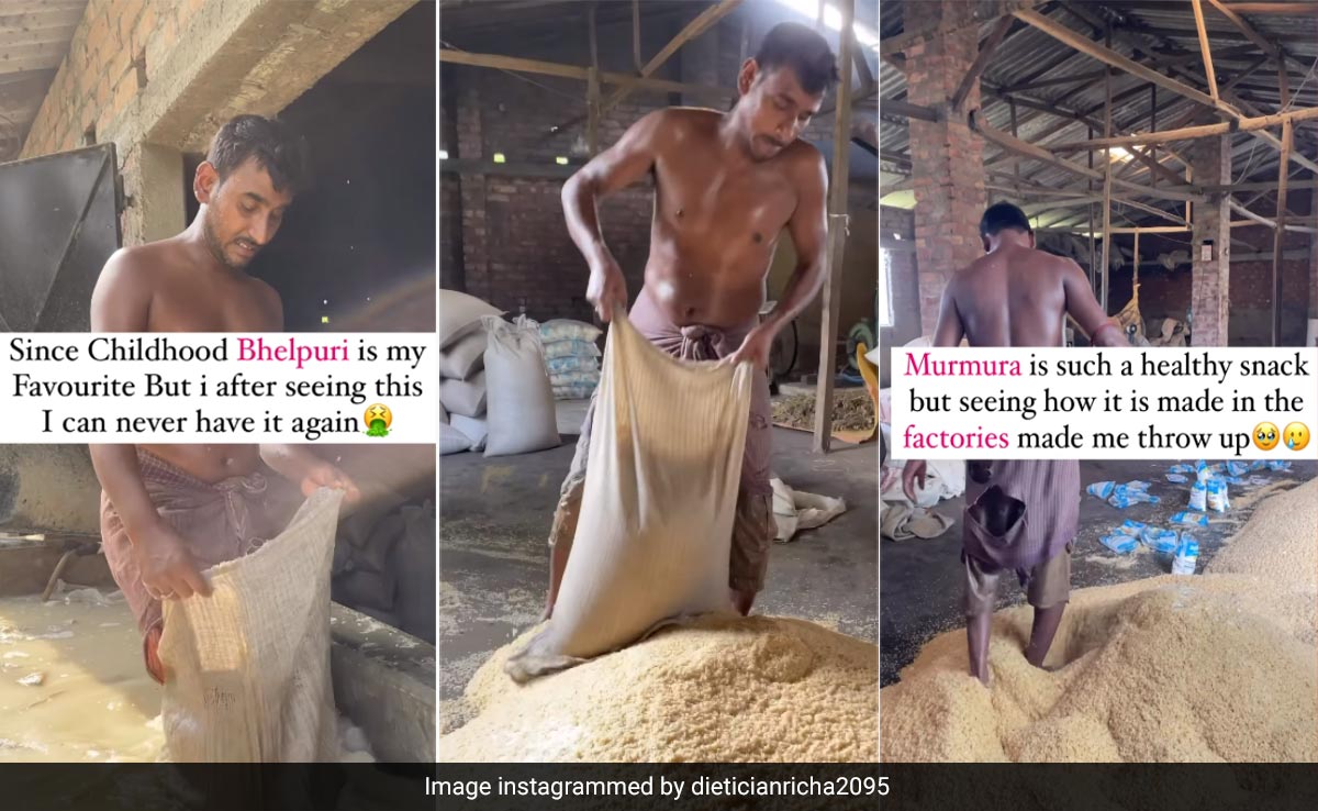 पसीने में लथपथ मजदूर पैरों से रौंदकर बनाते हैं आपका फेवरेट हेल्दी स्नैक, मुरमुरे मेकिंग का ये वायरल वीडियो देख लोगों को आई उल्टी, बाले ये क्या देख लिया