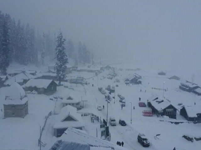 Gulmarg Blanketed In Several Feet Of Snow After Prolonged Dry Spell