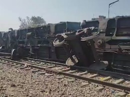 Video: Train Derails Near Residential Colony In Delhi, 10 Wagons Overturn Video: Train Derails Near Residential Colony In Delhi, 10 Wagons Overturn